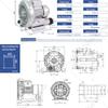 250 W Single-Phase High-Pressure Regenerative Vortex Ring Blower view 2