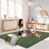 Voxirum Baby Play Mat, 3 cm Memory Foam Nursery Rug, Non-Slip Crawling Mat, 80 x 150 cm, Olive Green view 4
