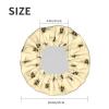 Reusable Waterproof Double-Layer Shower Cap with Honeybee Print, One Size view 2