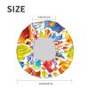 Reusable Waterproof Cartoon Fish Shower Cap, Double-Layer, One Size view 2