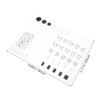2-Piece Silicone Nail Art Practice Mat Set, White, Lightweight view 2