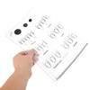2-Piece Silicone Nail Art Practice Mat Set, White, Lightweight view 4