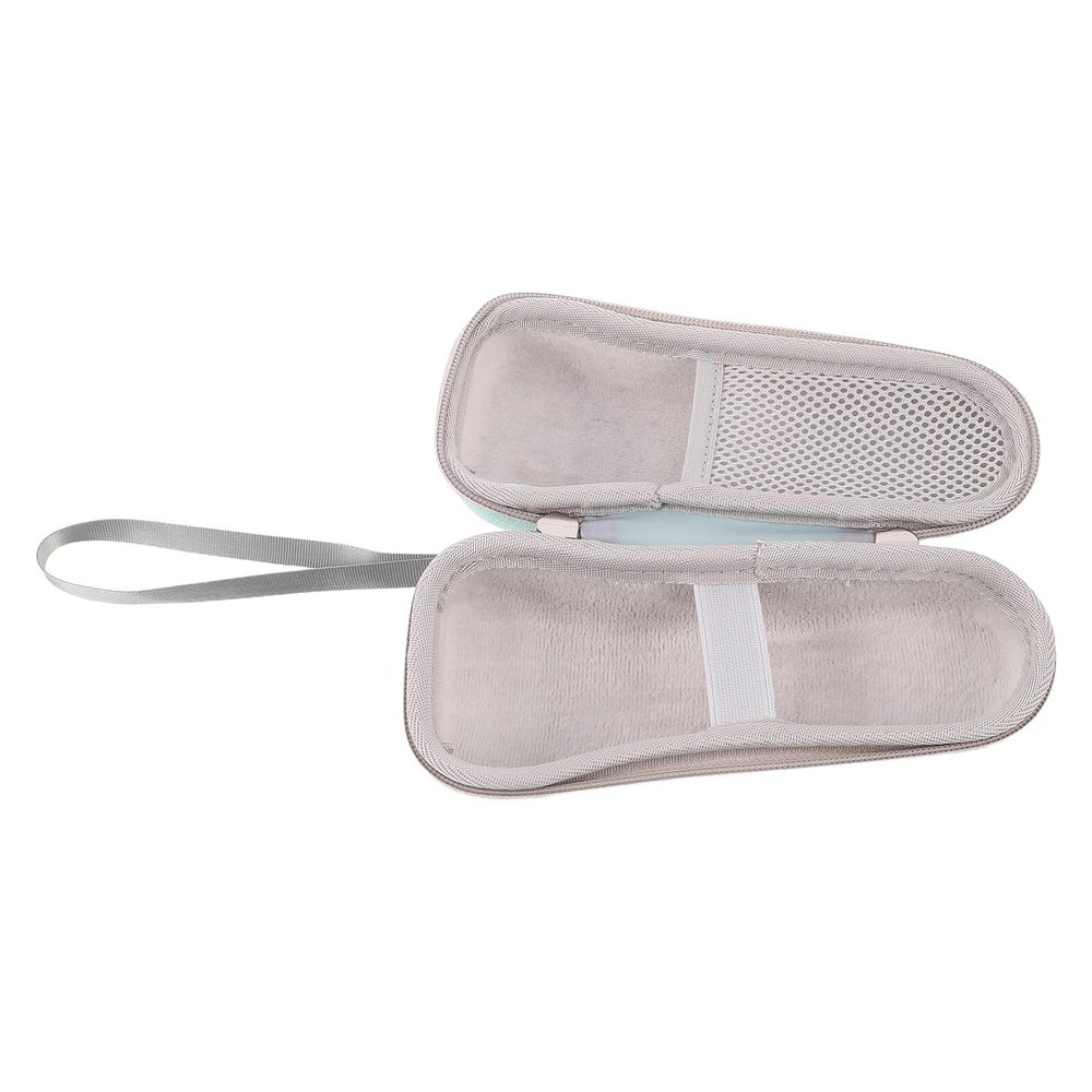 Compact Hard-Shell Carrying Case for Electric Shaver, Light Green