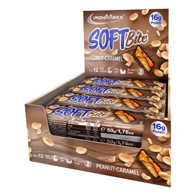 IronMaxx SoftBite Protein Bar Peanut Caramel 12 x 50 g