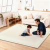 Lrisveana 2 cm Thick Baby Play Mat, 100 x 150 cm, Non-Slip Coral Fleece Rug view 1