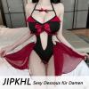 JIPKHL Women's Devil Succubus Cosplay Bodysuit Lingerie view 3