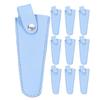 Cabilock 10-Piece Compact Scissor Case Set for Hair Scissors, Protective Cover with Non-Slip Grip, Sky Blue view 1