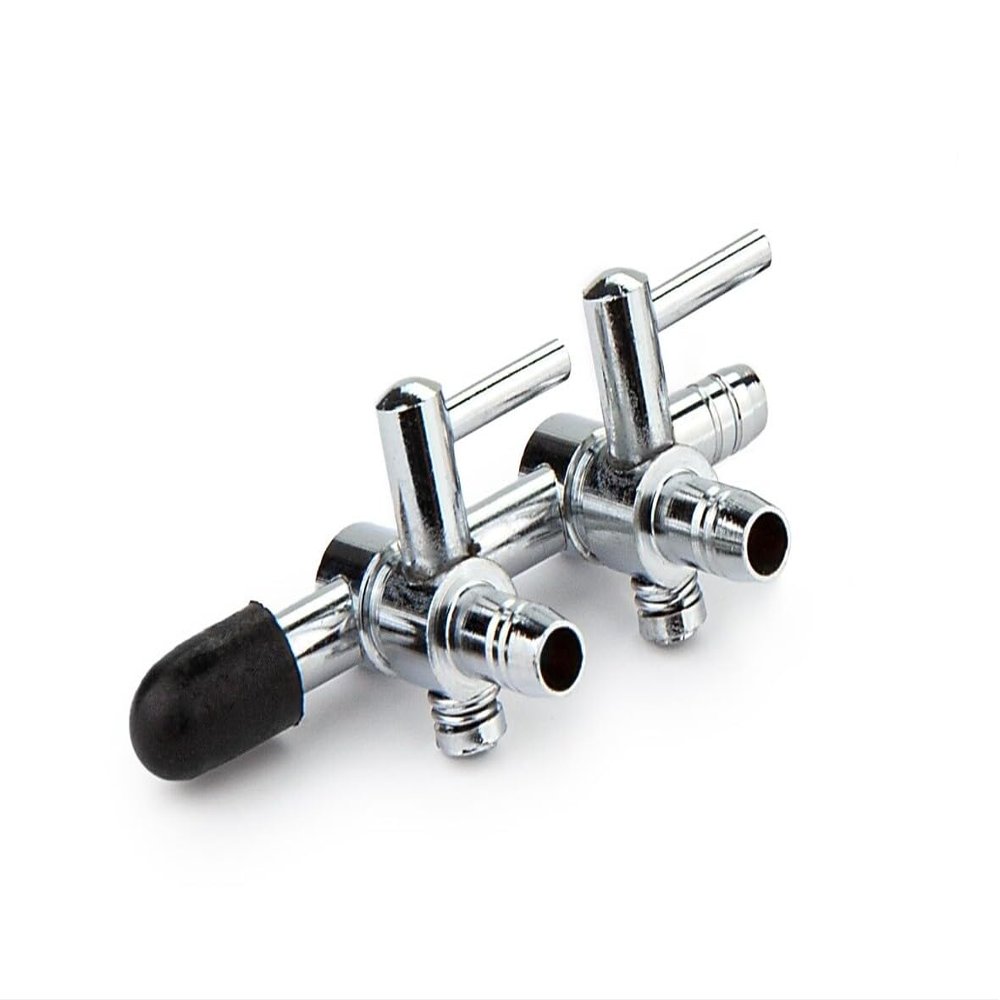 Happet Metal Air Distributor with Valves - 2 Outputs 5mm