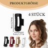 Soft Hair Claw Clips, 4-Piece Set view 2