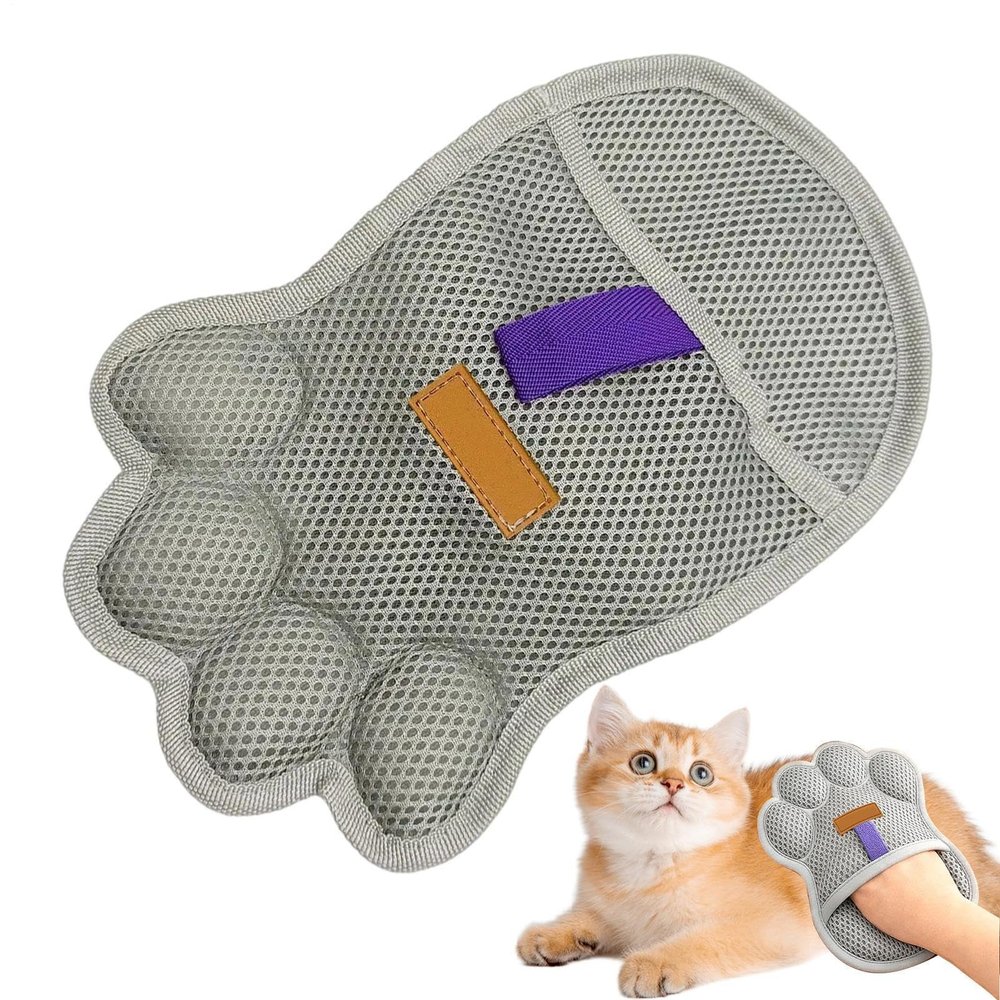 Electrostatic Pet Hair Remover, Washable & Dual-Sided - Static Glove for Cats and Puppies | For Short and Long Fur, Carpet, Couch, Car