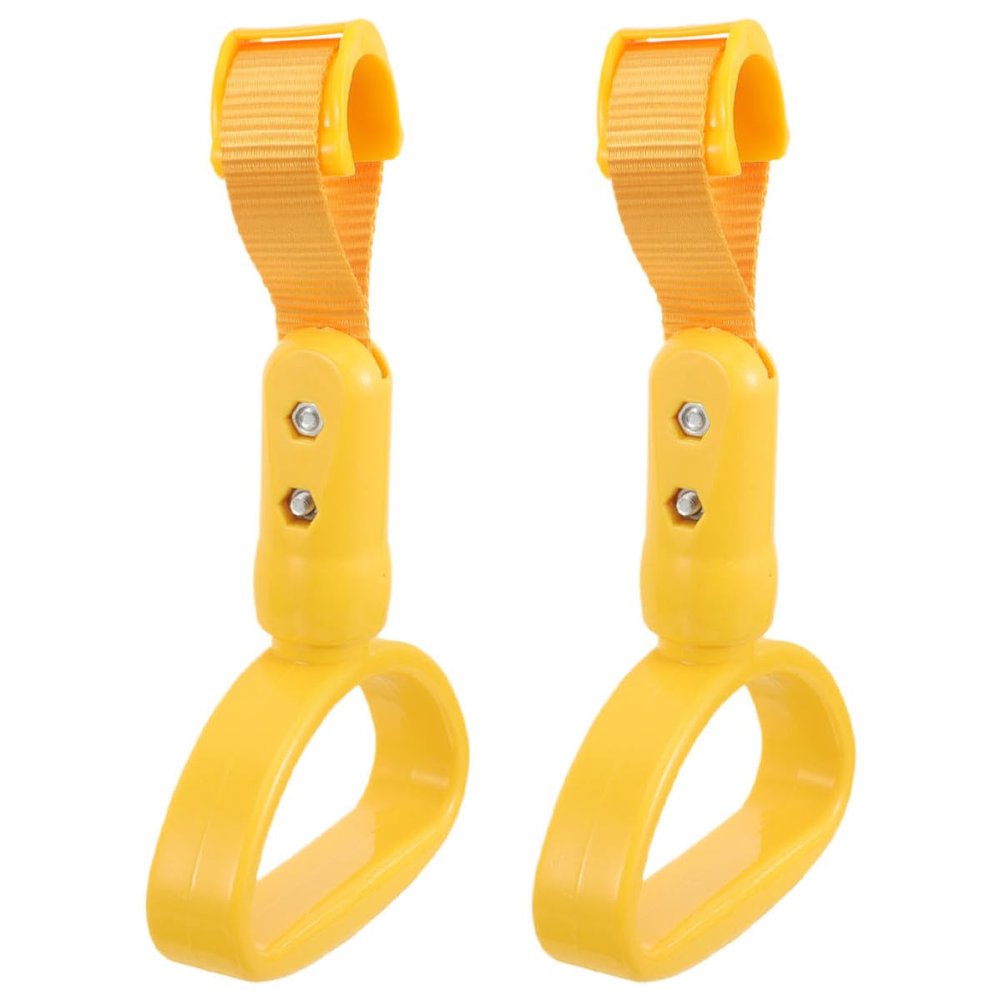 BELLIFFY 2-Piece Semicircular ABS Vehicle Assist Handles, Yellow