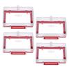 Wall Outlet Lock Box with Protective Cover, 4-Pack, Transparent view 1