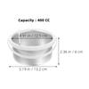 LOORGVEL 2-Piece 400 ml Nonstick Aluminum Wax Warmer Inserts view 2