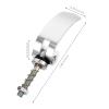 Bicycle Trailer Hitch Connector, 2-Pack, Aluminum Alloy, Silver view 2