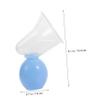 Manual Breast Pumps for Mothers, 2-Piece Set, Blue, PP and Silicone view 2