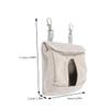 CORHAD 2-Pack Fabric Hay Bags for Rabbits and Small Animals view 2