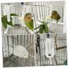 HOLIDYOYO 2-Pc. White Plastic Vegetable Clips for Parrots with Fixed Clips, Random Style view 4