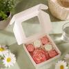6-Piece Aromatherapy Candle Set with Natural Peony and Rose Scent view 2