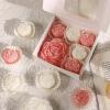 6-Piece Aromatherapy Candle Set with Natural Peony and Rose Scent view 3