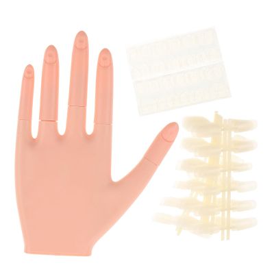 Zerodeko Artificial Nail Practice Hand with Removable Fingers