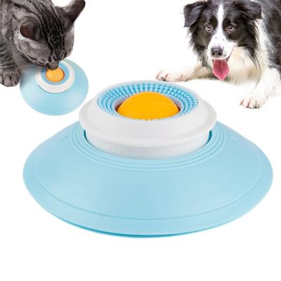 Dog Lick Mat with Suction Cup & Rotating Ball