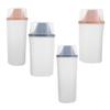 PENIKOKO 4-Piece Airtight Pet Food Containers, Plastic Dry Food Storage Bins, Moisture-Resistant, Portable Storage for Cat and Dog Food view 1