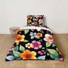 Odot Kids' Bedding Set for Boys and Girls, 3D Painted Flowers, Duvet Cover and Matching Pillowcase, Tropical 5, 120 x 150 cm view 2