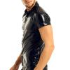 Men's Wetlook Latex Slim-Fit Tank Top view 3