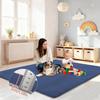 Voxirum Baby Play Mat, 3 cm Extra Thick Memory Foam, Dark Blue, 130 x 130 cm view 4