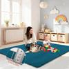 Voxirum Baby Play Mat, 3 in Extra Thick, Memory Foam, 200 x 220 cm, Bluestone view 4
