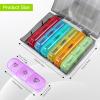 Portable 7-Day Pill Organizer with 3 Compartments view 2