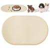 JYYWTSI Silicone Dog and Cat Feeding Mat, 48 × 30 cm, Non-Slip Waterproof Mat with Raised Edge view 1