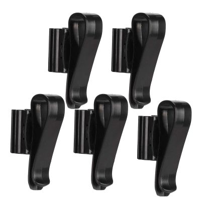 5-Piece Aquarium Hose Mounting Clips, Adjustable Tube Holders, Black
