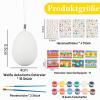 Plastic Easter Eggs for Painting and Labeling, 16-Piece Hanging Decoration Set view 2