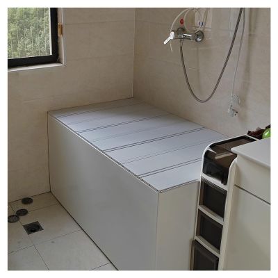 Folding PVC Bathtub Tray, 1.2 cm Thick, Dustproof and Insulating