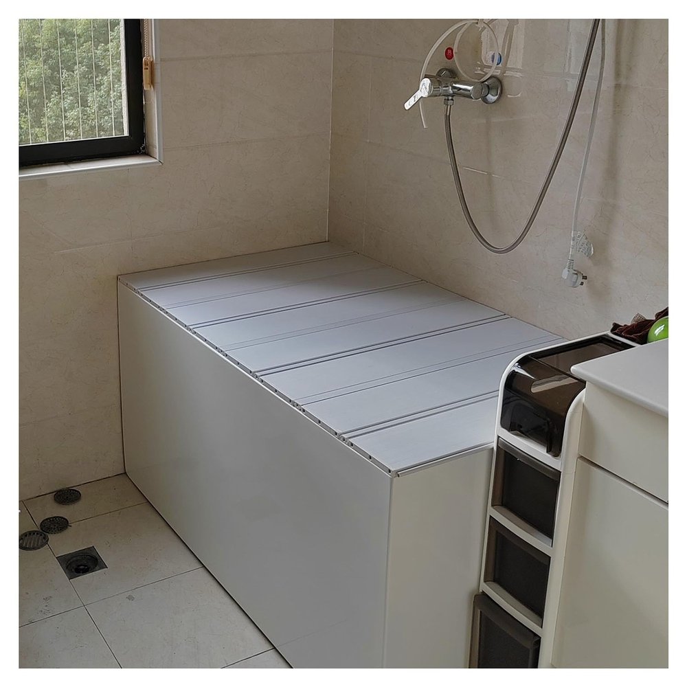 Folding PVC Bathtub Tray, 1.2 cm Thick, Dustproof and Insulating