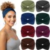 Kavya Women's Wide Headbands, 8-Pack, Stretchy Non-Slip Boho Headbands view 1