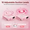 Nail Dust Collector, 6,000 RPM, Compact Professional Nail Vacuum with Filter, Pink view 3