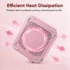 Nail Dust Collector, 6,000 RPM, Compact Professional Nail Vacuum with Filter, Pink view 4