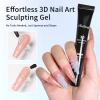 Firedeep 3D Sculpting Gel for Nail Design, Clear No-Wipe Gel, 15 g view 4