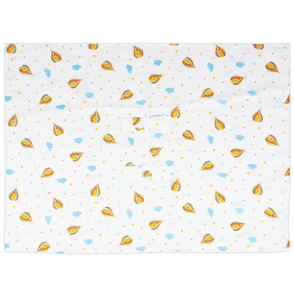 Mipcase Cotton Stroller Sun Cover with Hot Air Balloon Pattern