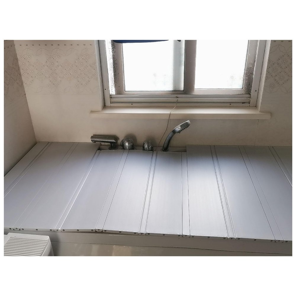 PVC Bathtub Tray with Insulated Cover, Phone and Tablet Holder, 70 x 105 x 1.2 cm