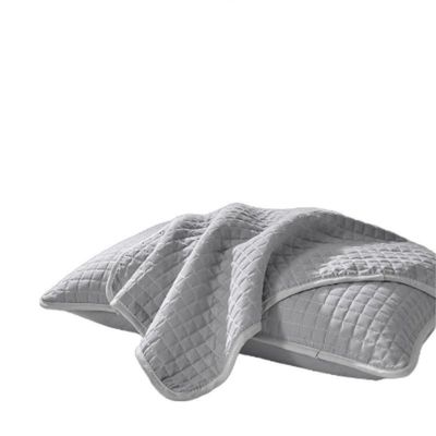 Bamboo Pillowcases, Set of 2, Modern Minimalist Style, Brushed Weave, Reactive Printing and Dyeing, 60 Thread Count