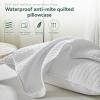 Bamboo Pillowcases, Set of 2, Modern Minimalist Style, Brushed Weave, Reactive Printing and Dyeing, 60 Thread Count view 4