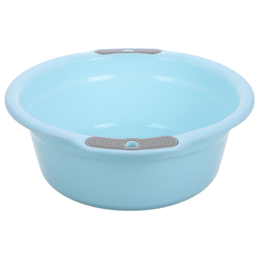 Mikikit Thickened Plastic Wash Basin with Handles