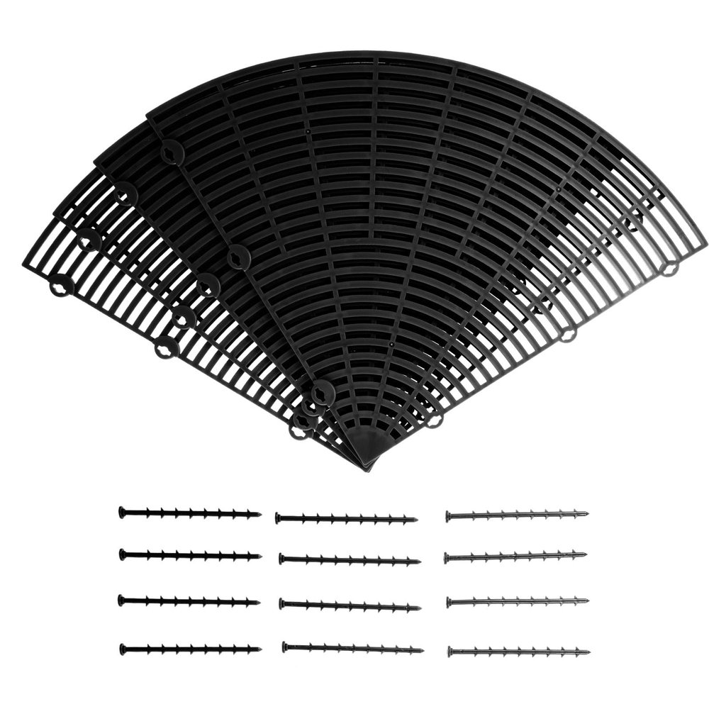 Hemobllo Black Plastic Flower Pot Mesh Cover, 1 pc