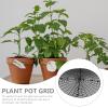 Hemobllo Black Plastic Flower Pot Mesh Cover, 1 pc view 4