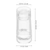 Hemobllo Silicone Nail Stamp with Double-Ended Head and Scraper, Transparent, Durable French Manicure Nail Art Tool for DIY Manicures view 2