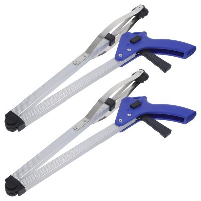 2-Pack Foldable Aluminum Alloy Trash Grabbers