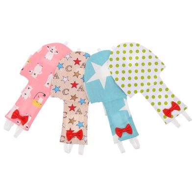 4-Piece Parrot Flight Suits for Cockatiels and Budgies